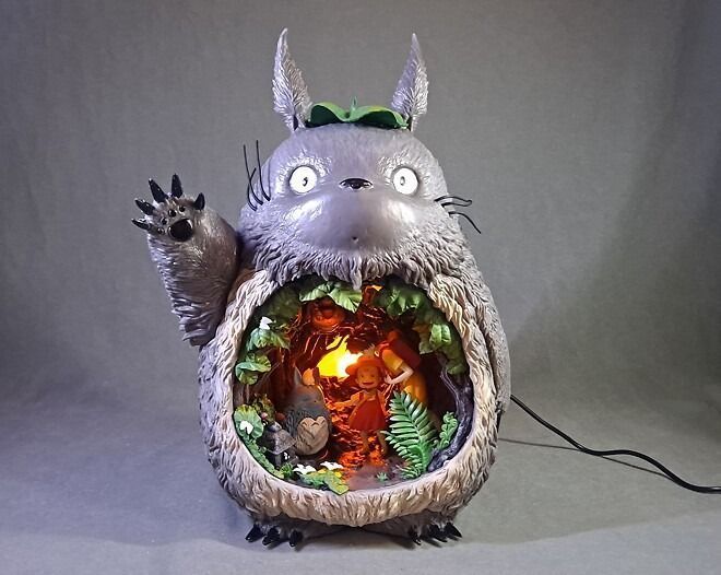 Аніме фігурка Totoro, Мій сусід Тоторо, з підсвічуванням, 30 см (TOT 0002)