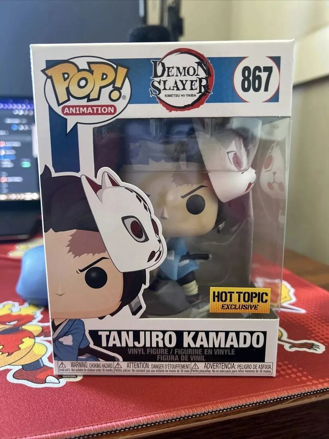 Фигурка Funko POP Фанко поп №876 Demon Slayer Клинок рассекающий демонов Kamado Tanjirou, Танджиро, 10 см (BDD 0110)