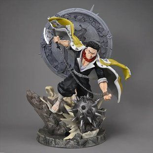 Аниме фигурка Клинок рассекающий демонов Demon Slayer Himejima Gyōmei Гёмей Химеджима, с подсветкой, 41 см (BDD 0101)