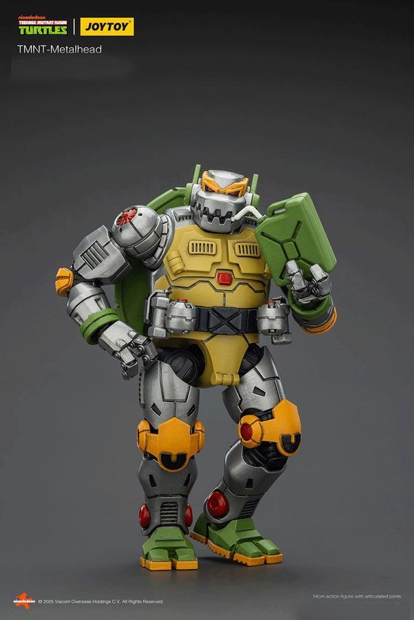 Фігурка Черепашки-Ніндзя JOYTOY Металлхед, рухома, 14 см (TMNT 0011)