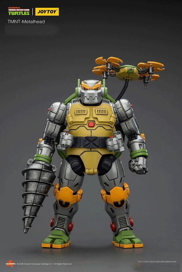 Фігурка Черепашки-Ніндзя JOYTOY Металлхед, рухома, 14 см (TMNT 0011)
