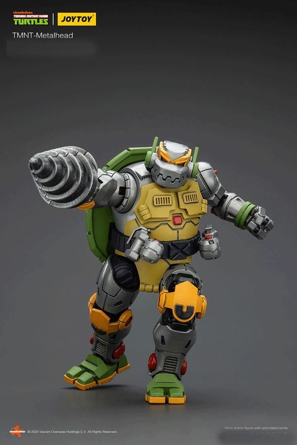 Фігурка Черепашки-Ніндзя JOYTOY Металлхед, рухома, 14 см (TMNT 0011)