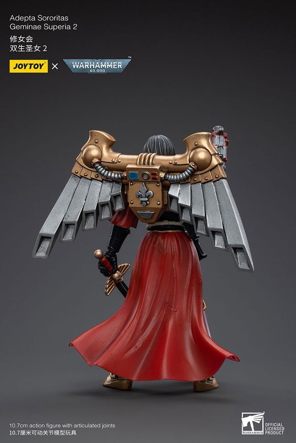 Фигурка из игры Warhammer 40k, Адепта Сороритас, Близнецы Суперия, JOYTOY, подвижная, 10,7 см (WHR 0043)