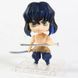 Аниме фигурка нендороид Клинок рассекающий демонов Demon Slayer Hashibira Inosuke, Иноске, подвижная, 10 см (BDD 0123)