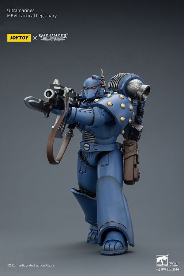 Фігурка з гри Warhammer 40k, Ультрамарини MKVI Тактичний легіонер, JOYTOY, рухома, 12,2 см (WHR 0170)
