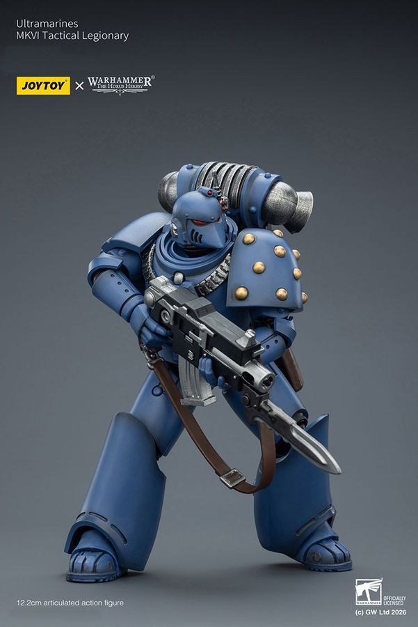 Фігурка з гри Warhammer 40k, Ультрамарини MKVI Тактичний легіонер, JOYTOY, рухома, 12,2 см (WHR 0170)
