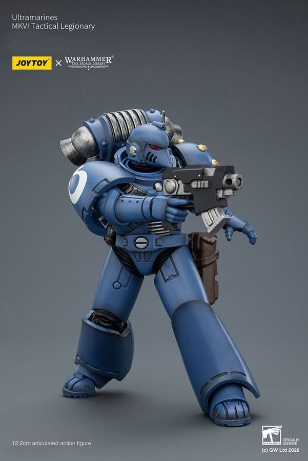 Фігурка з гри Warhammer 40k, Ультрамарини MKVI Тактичний легіонер, JOYTOY, рухома, 12,2 см (WHR 0170)
