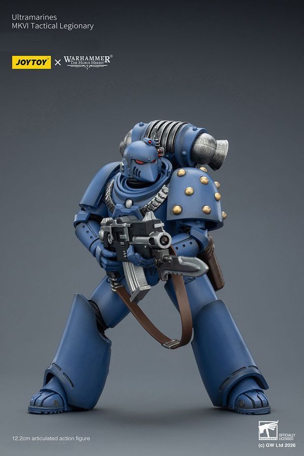 Фігурка з гри Warhammer 40k, Ультрамарини MKVI Тактичний легіонер, JOYTOY, рухома, 12,2 см (WHR 0170)