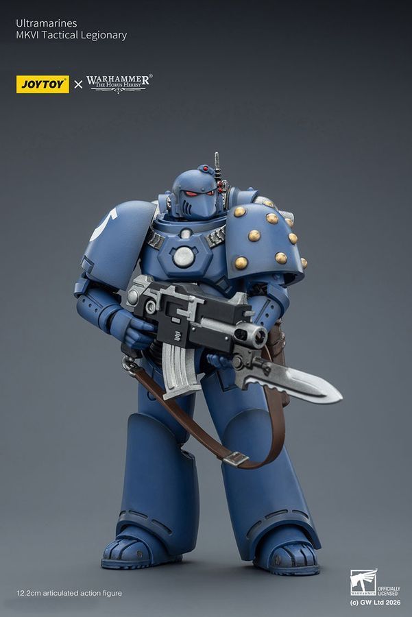 Фігурка з гри Warhammer 40k, Ультрамарини MKVI Тактичний легіонер, JOYTOY, рухома, 12,2 см (WHR 0170)