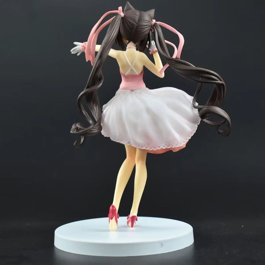 Аніме фігурка Nekopara Некопара, Chocola Чокола в рожевій сукні, 18 см (NEKO 0019)