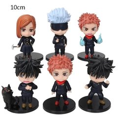 Набор брелоков аниме фигурок Магическая Битва Jujutsu Kaisen, 6 шт, 10 cм (JUK 0014)