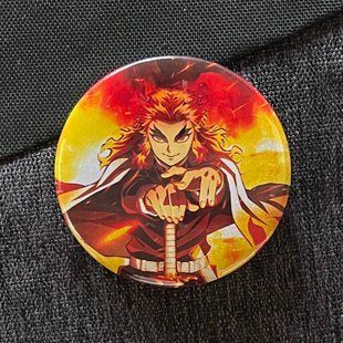 Значок аниме Клинок рассекающий демонов - Demon Slayer, диаметр 58 мм (ZNBDD 0043)