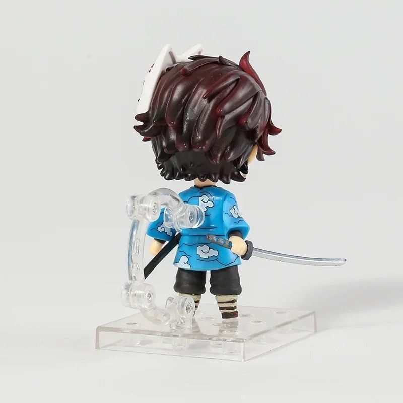 Аниме фигурка нендороид Demon Slayer Клинок рассекающий демонов Kamado Tanjirou, Танджиро, подвижная, 10 см (BDD 0125)