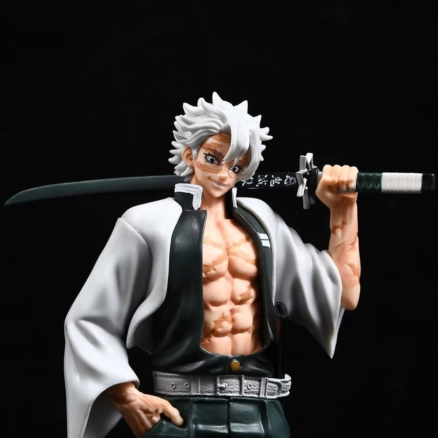 Аниме фигурка Demon Slayer Клинок рассекающий демонов Shinazugawa Sanemi, Санеми Шинадзугава, 31 см (BDD 0050)