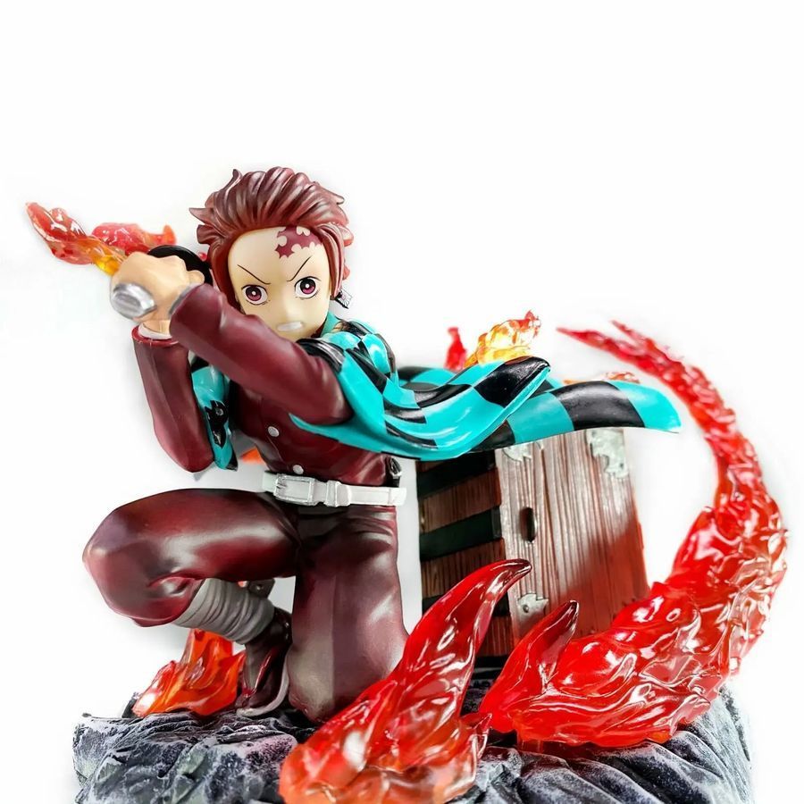 Аниме фигурка Клинок рассекающий демонов, Demon Slayer Tanjiro, Танджиро, 15 см (BDD 0137)