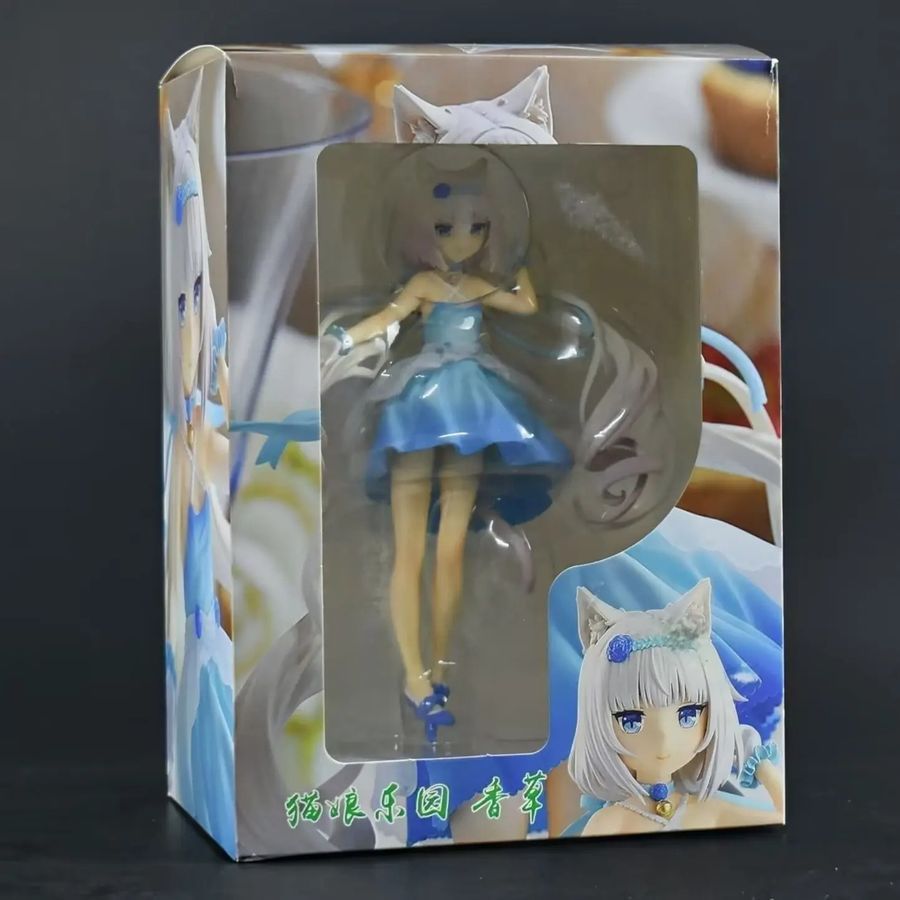 Аніме фігурка Nekopara, Некопара Котячий рай Vanilla, Ванілла в блакитній сукні, 18 см (NEKO 0020)