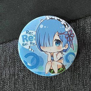Значок аниме Жизнь с нуля Re:Zero, диаметр 58 мм (ZNRZR 0024)