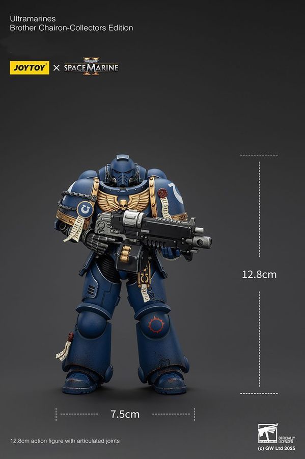 Фигурка из игры Warhammer 40k, Братья-хранители Ультрамаринов &mdash; Коллекционное издание, JOYTOY, подвижная, с подсветкой, 12,8 см (WHR 0172)