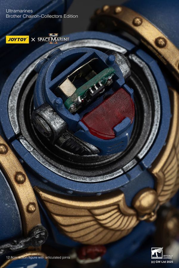 Фигурка из игры Warhammer 40k, Братья-хранители Ультрамаринов &mdash; Коллекционное издание, JOYTOY, подвижная, с подсветкой, 12,8 см (WHR 0172)