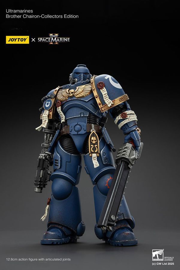 Фигурка из игры Warhammer 40k, Братья-хранители Ультрамаринов &mdash; Коллекционное издание, JOYTOY, подвижная, с подсветкой, 12,8 см (WHR 0172)