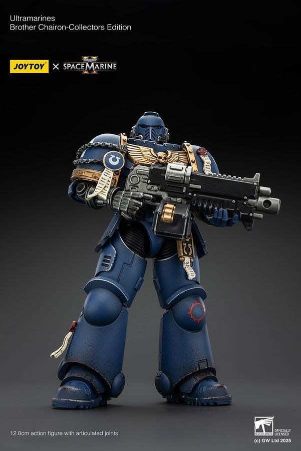Фигурка из игры Warhammer 40k, Братья-хранители Ультрамаринов &mdash; Коллекционное издание, JOYTOY, подвижная, с подсветкой, 12,8 см (WHR 0172)