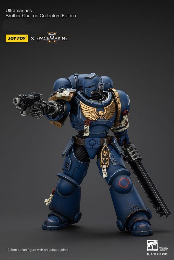 Фигурка из игры Warhammer 40k, Братья-хранители Ультрамаринов &mdash; Коллекционное издание, JOYTOY, подвижная, с подсветкой, 12,8 см (WHR 0172)