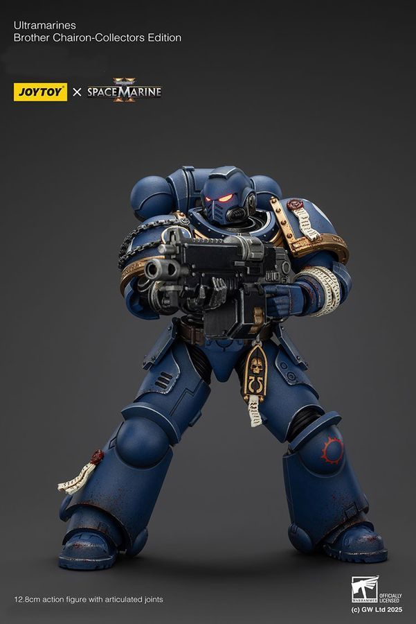 Фигурка из игры Warhammer 40k, Братья-хранители Ультрамаринов &mdash; Коллекционное издание, JOYTOY, подвижная, с подсветкой, 12,8 см (WHR 0172)
