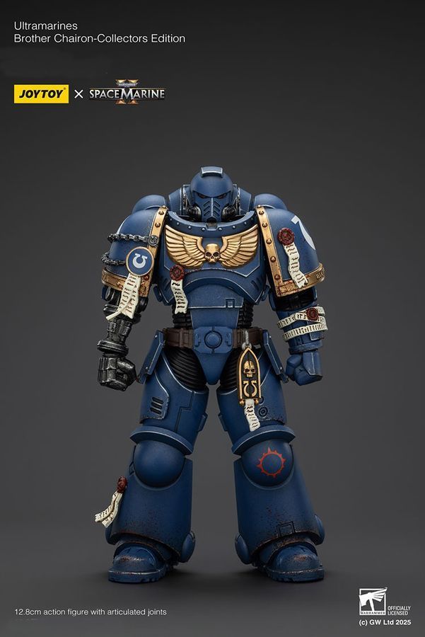 Фигурка из игры Warhammer 40k, Братья-хранители Ультрамаринов &mdash; Коллекционное издание, JOYTOY, подвижная, с подсветкой, 12,8 см (WHR 0172)