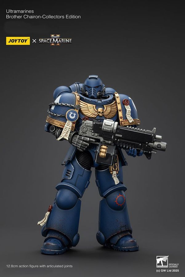 Фигурка из игры Warhammer 40k, Братья-хранители Ультрамаринов &mdash; Коллекционное издание, JOYTOY, подвижная, с подсветкой, 12,8 см (WHR 0172)