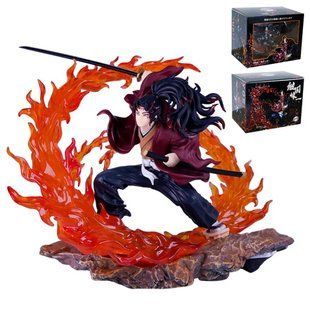 Аниме фигурка Demon Slayer Клинок рассекающий демонов Tsugikuni Yoriichi, Ериичи Цугикуни, с подсветкой, 20 см (BDD 0052)