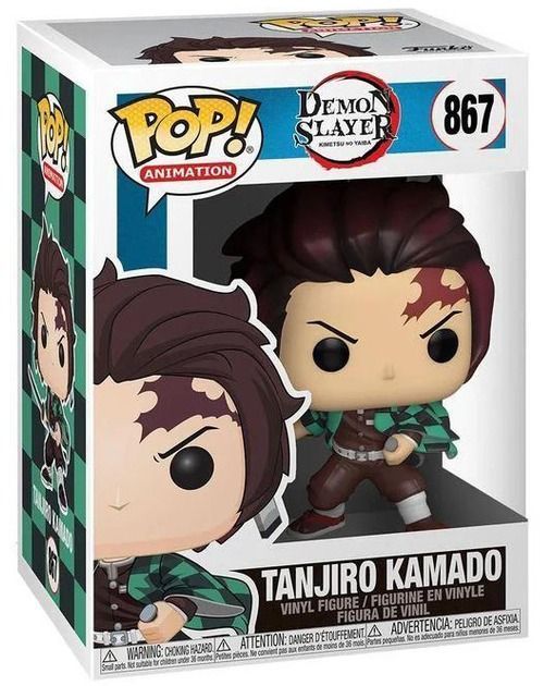 Фигурка Funko POP Фанко поп №867 Demon Slayer Клинок рассекающий демонов Kamado Tanjirou, Танджиро, 10 см (BDD 0115)