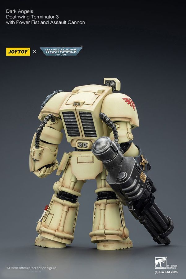 Фигурка из игры Warhammer 40k, Терминатор Темных Ангелов с мультимельтой, JOYTOY, подвижная, 14,3 см (WHR 0192)