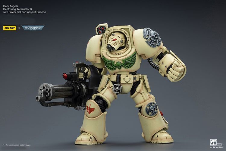 Фигурка из игры Warhammer 40k, Терминатор Темных Ангелов с мультимельтой, JOYTOY, подвижная, 14,3 см (WHR 0192)