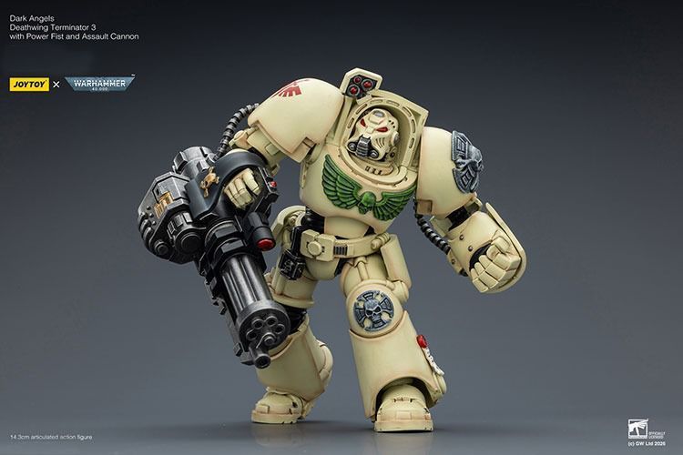 Фигурка из игры Warhammer 40k, Терминатор Темных Ангелов с мультимельтой, JOYTOY, подвижная, 14,3 см (WHR 0192)