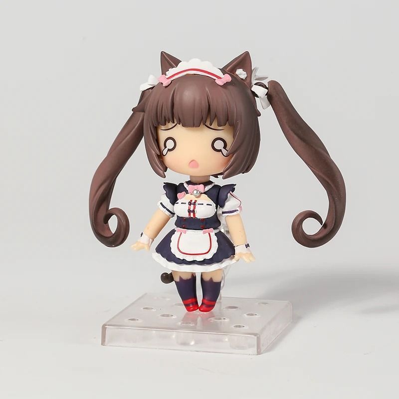 Аниме фигурка нендороид Nekopara, Некопара Кошачий рай Chocola Чокола, подвижная, 10 см (NEKO 0022)