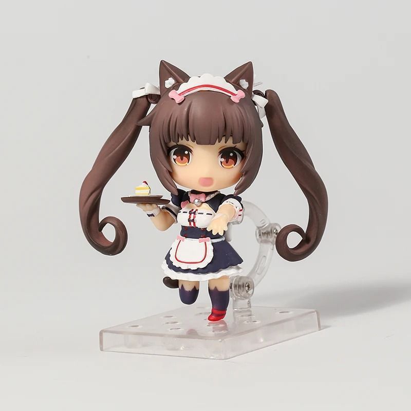 Аниме фигурка нендороид Nekopara, Некопара Кошачий рай Chocola Чокола, подвижная, 10 см (NEKO 0022)