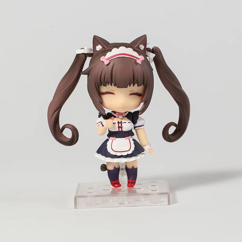 Аниме фигурка нендороид Nekopara, Некопара Кошачий рай Chocola Чокола, подвижная, 10 см (NEKO 0022)