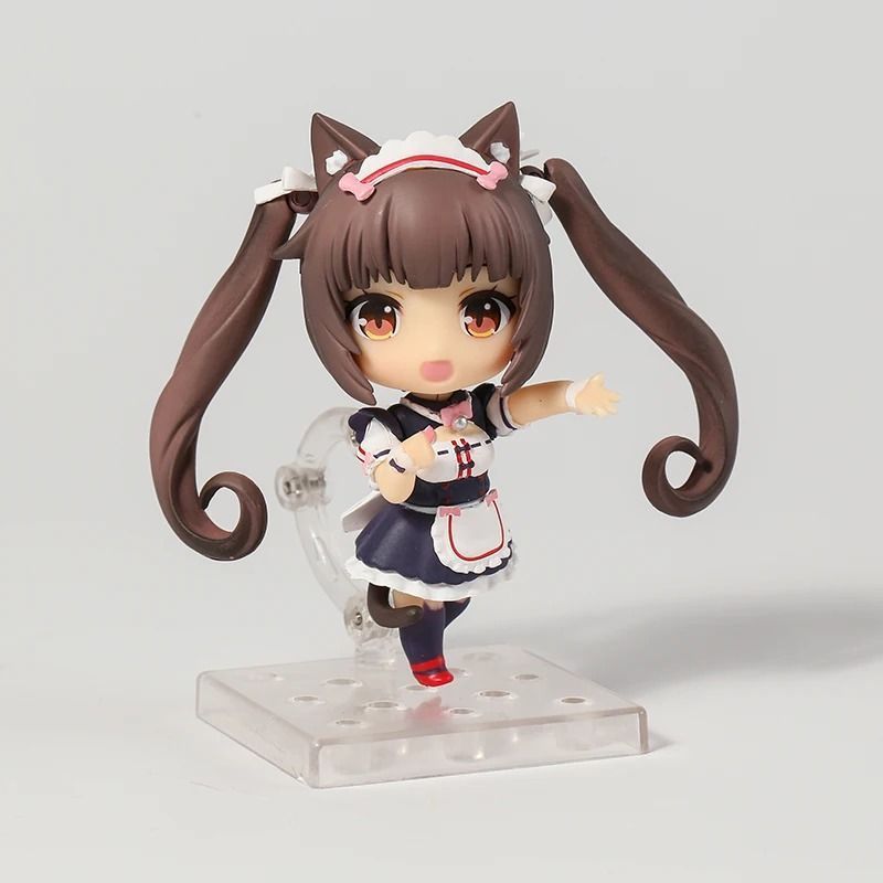 Аниме фигурка нендороид Nekopara, Некопара Кошачий рай Chocola Чокола, подвижная, 10 см (NEKO 0022)