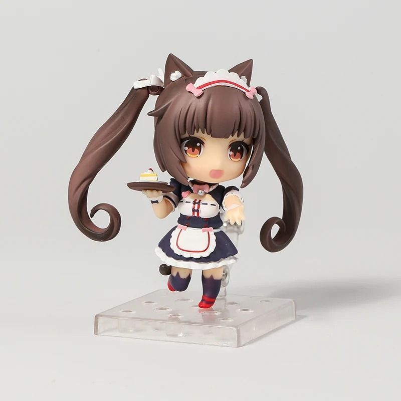 Аниме фигурка нендороид Nekopara, Некопара Кошачий рай Chocola Чокола, подвижная, 10 см (NEKO 0022)