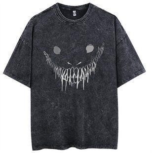 Футболка оверсайз с принтом из аниме Берсерк, универсальная, хлопок Washed Cotton, размер XXXL (FBRK 0035G-XXXL)