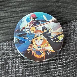Значок аниме Мастера меча онлайн Sword Art Online, диаметр 58 мм (ZNSAO 0002)