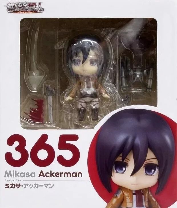 Аниме фигурка нендороид Атака титанов Attack on Titan Mikasa Ackerman, Микаса Аккерман 365, 10 см (AT 0027)
