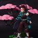 Аниме фигурка Клинок рассекающий демонов, Demon Slayer Tanjiro, Танджиро возле сакуры, 19 см (BDD 0140)