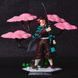 Аниме фигурка Клинок рассекающий демонов, Demon Slayer Tanjiro, Танджиро возле сакуры, 19 см (BDD 0140)