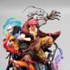 Аниме фигурка One Piece Ван пис Luffy Law Eustass Kid, Луффи, Трафальгар Ло, Юстасс Кид, 20 см (OP 0093)