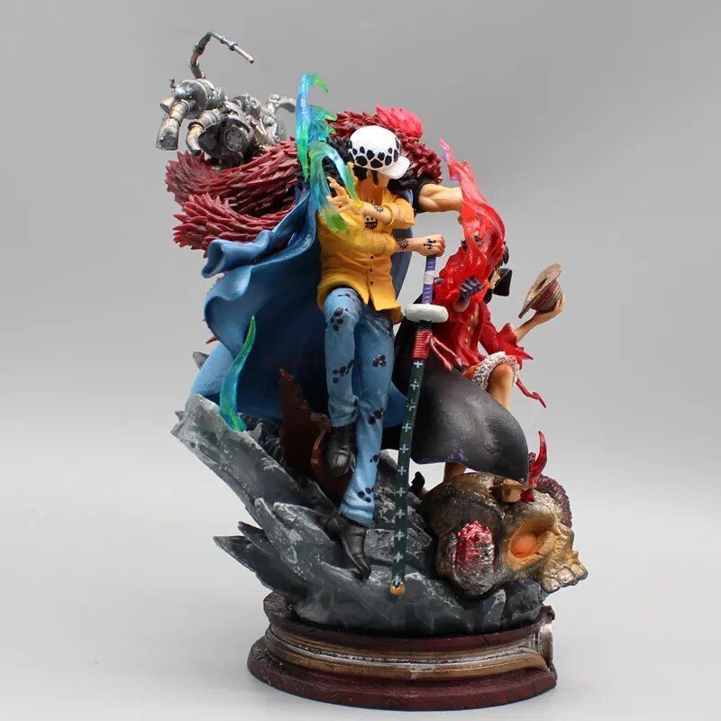 Аниме фигурка One Piece Ван пис Luffy Law Eustass Kid, Луффи, Трафальгар Ло, Юстасс Кид, 20 см (OP 0093)
