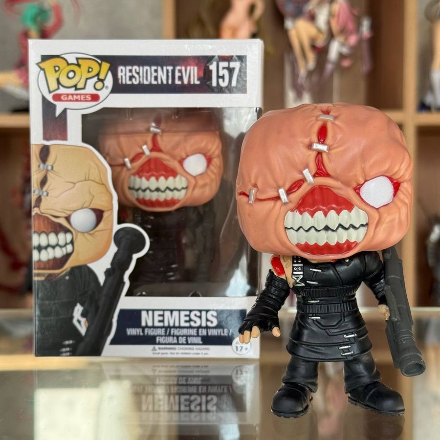 Фигурка Funko POP из игры Resident Evil, Резиденция Зла, Nemesis, 10 см + защита для коробки (RE 0005)