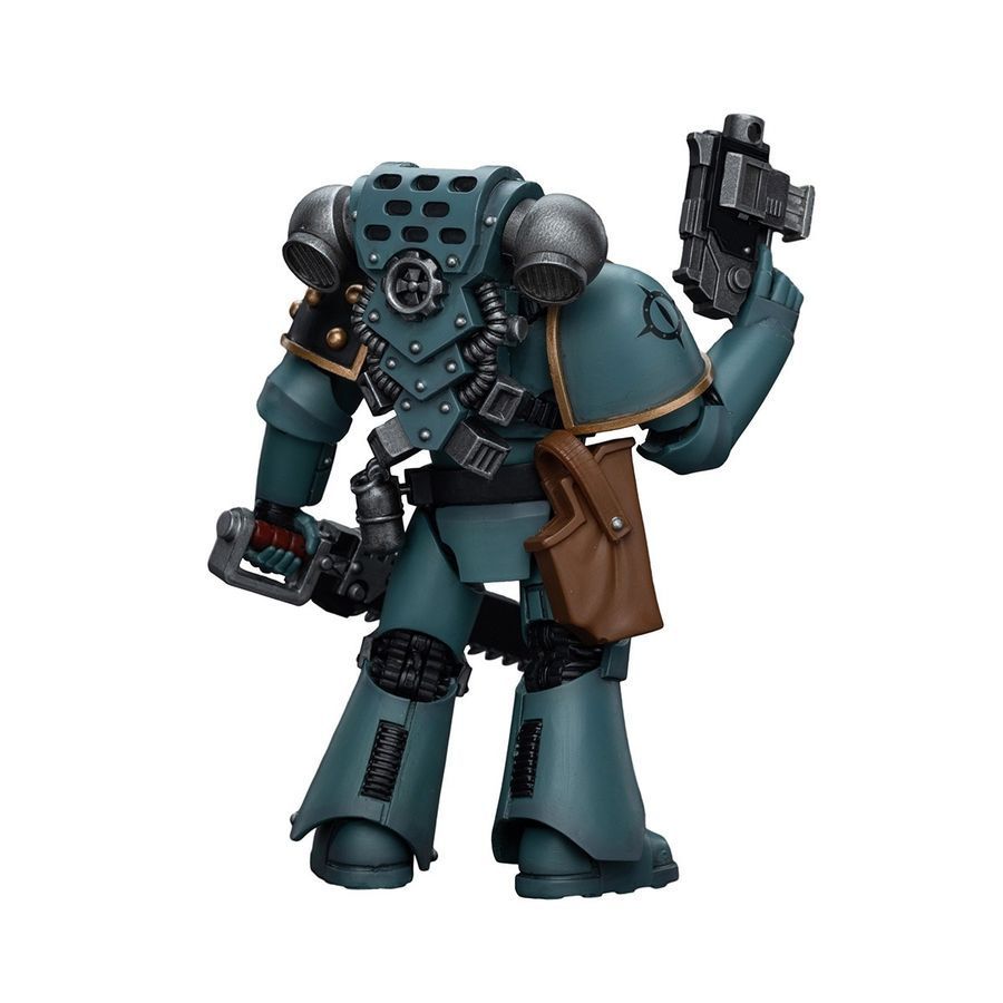 Фігурка з гри Warhammer 40k, Сини Хоруса Легіонер з болтером та ланцюговим мечем, JOYTOY, рухома, 12 см (WHR 0088)