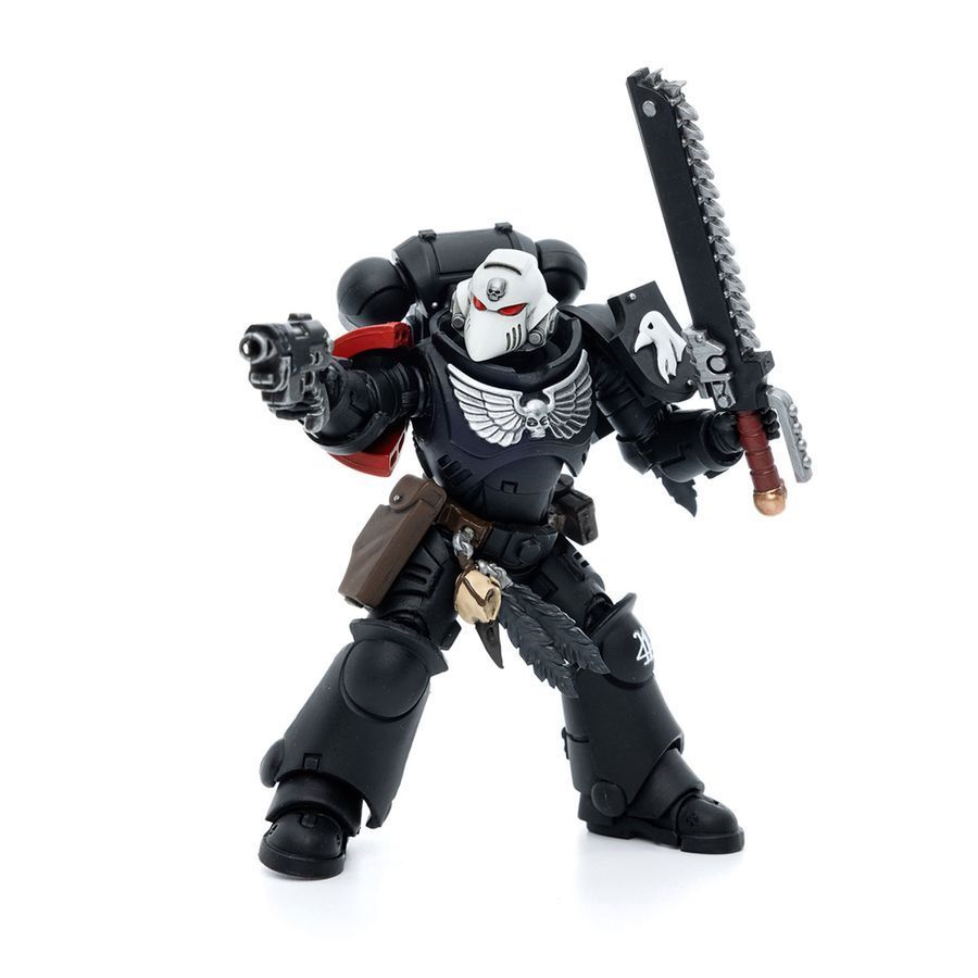 Фигурка из игры Warhammer 40k, Заступники Гвардии Ворона, сержант Ричас, JOYTOY, подвижная, 12 см (WHR 0048)