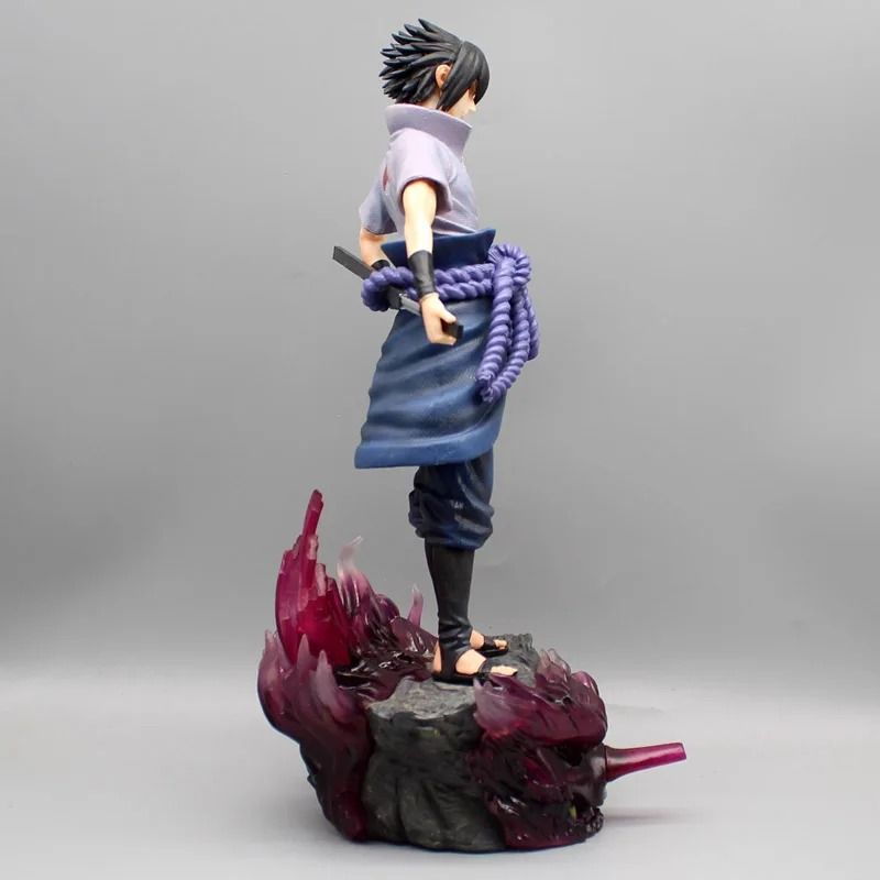 Аниме фигурка Naruto Наруто Sasuke Uchiha Саске Учиха, с подсветкой, 36 см (NAR 0061)